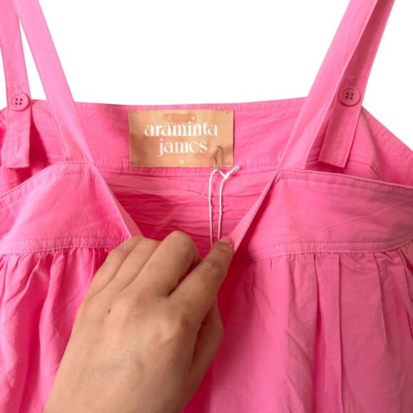 ARAMINTA JAMES Sunset Tiered Maxi‎ Dress Pink NWT 10/M - Picture 5 of 6